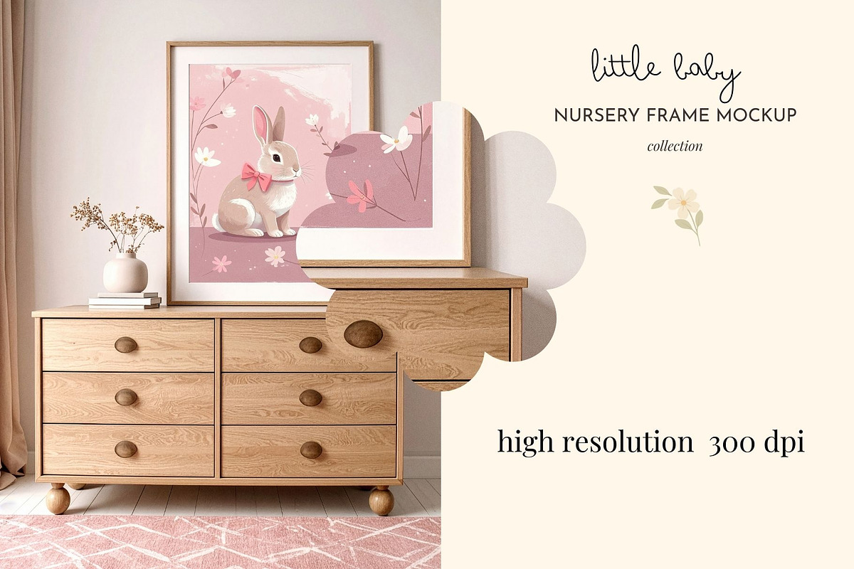 Nursery Frame Mockup Bundle, a Household Mockup by Coco & Cub Studio (Photo 5 of 6)