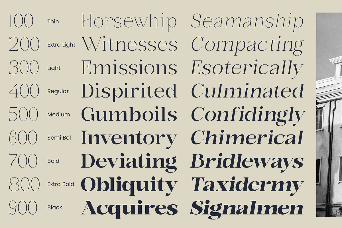 Bonarchi - Family Font, a Serif Font by Rastype (Photo 6 of 10)