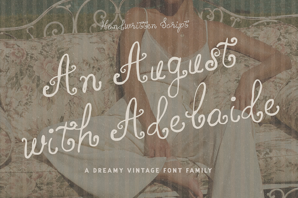 Whimsy Handwritten Vintage Script, a Handwritten Font by Laras Wonderland (Photo 1 of 13)