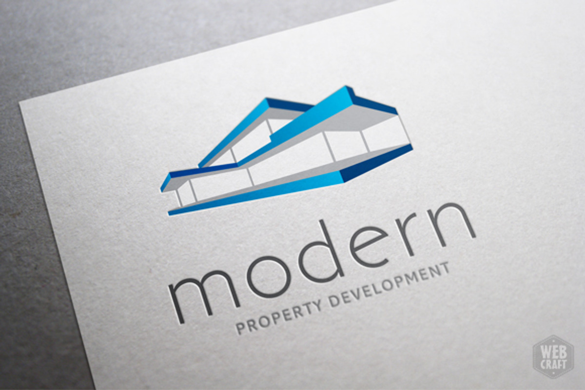Modern Real Estate Logo Template, a Branding & Logo Template by WebCraft (Photo 3 of 4)