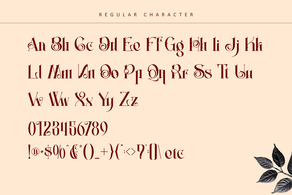 Darkbloom, a Serif Font by Letterara (Photo 9 of 12)