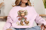 Funny Summer Western Girls Clipart, an Illustration by Canvas Craft (Thumbnail 4 of 7)