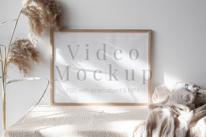 Video Photo Frame Mockup 4x3 MP4