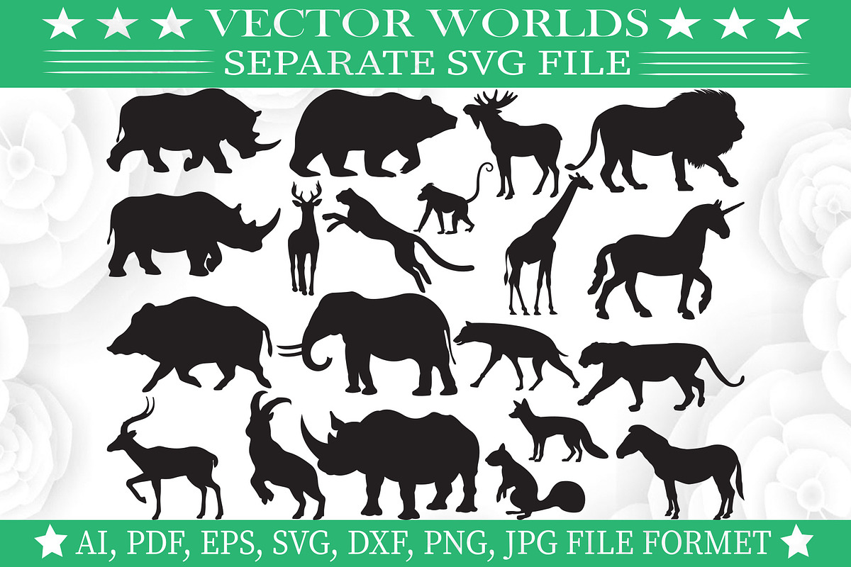 Wild Animals Svg, Wild, Animals Svg, an Object Graphic by VectorWorlds (Photo 3 of 3)
