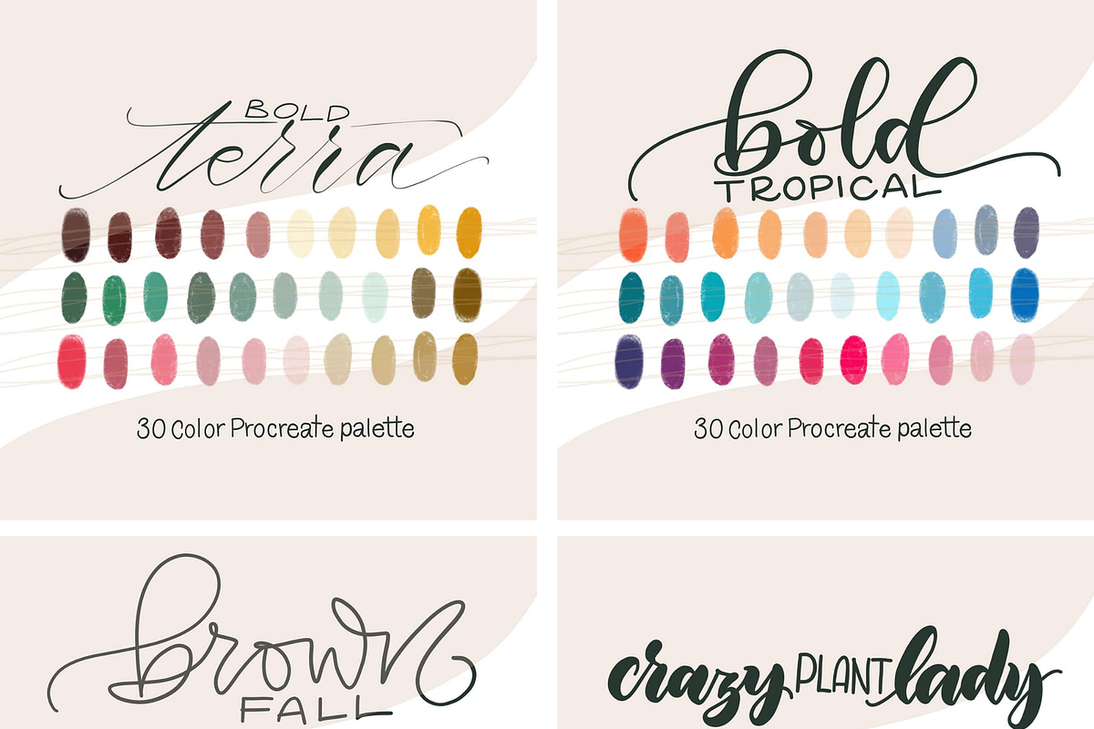 Joyful Procreate Palette Bundle, a Palette Add-On by HowJoyful  (Photo 5 of 8)