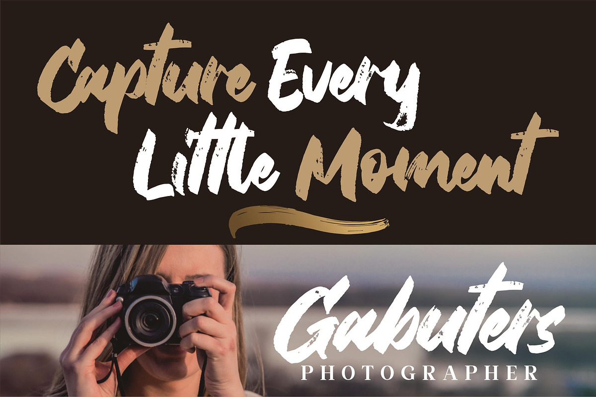 Gabuters Brush Font LS, a Font by GranzCreative (Photo 19 of 29)