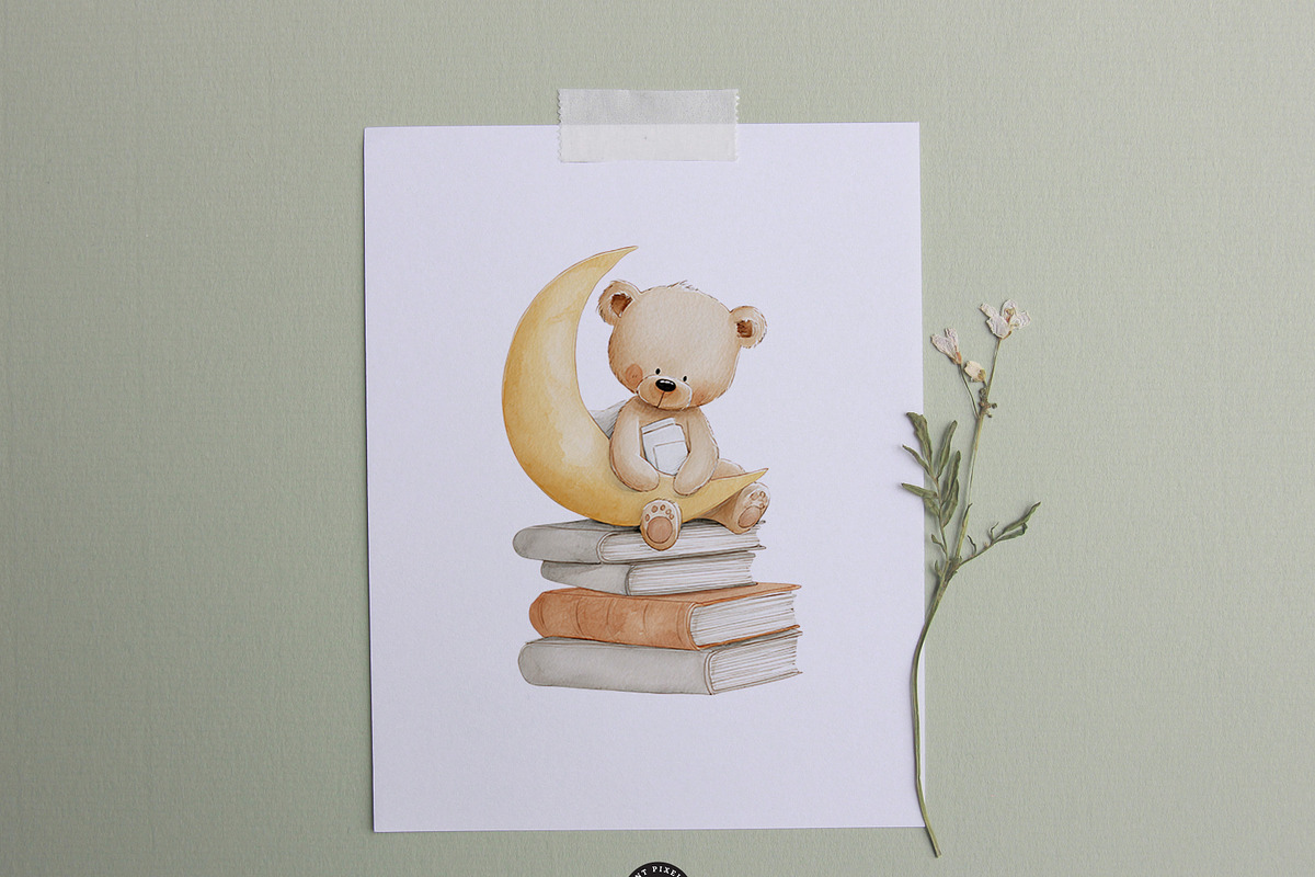 Dreamy Nursery Clipart Bundle, an Animal Illustration by PaintPixelCo (Photo 11 of 13)
