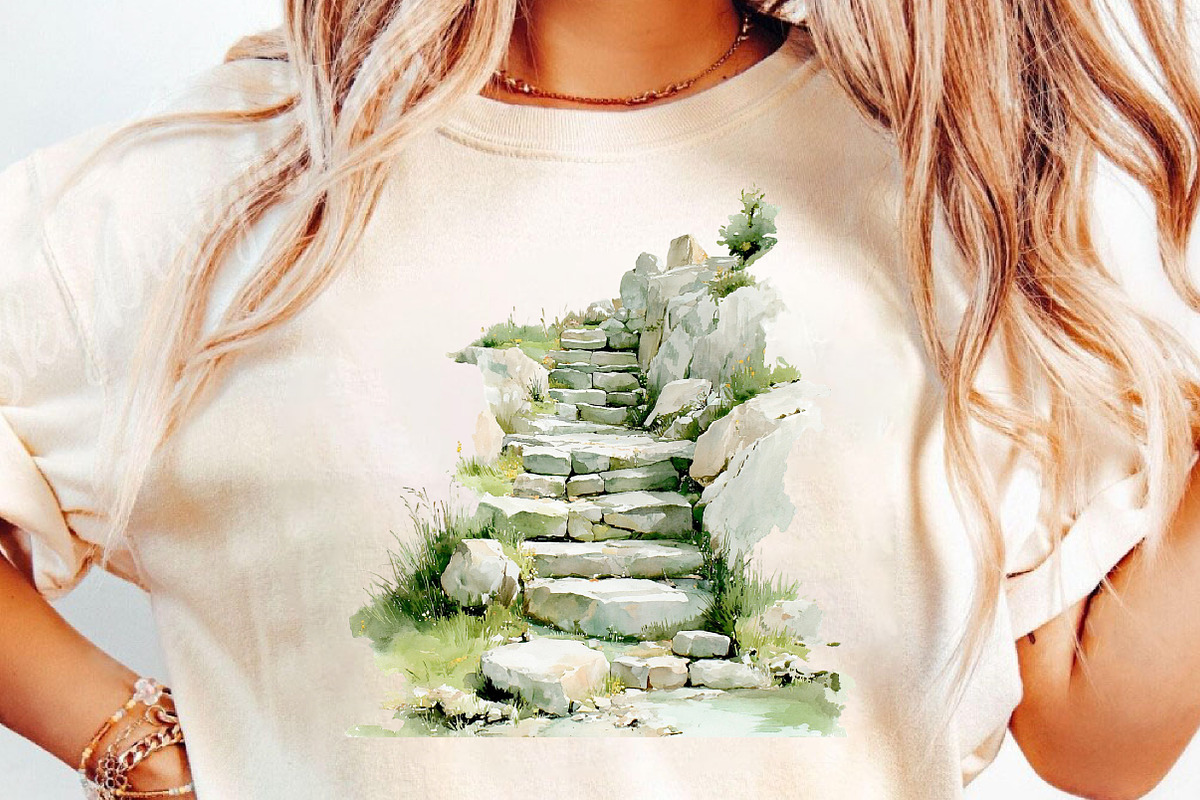 Watercolor Vintage village Clipart, an Illustration by DreamCafeArt (Photo 5 of 6)