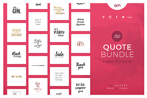 150 Quotes Bundle
