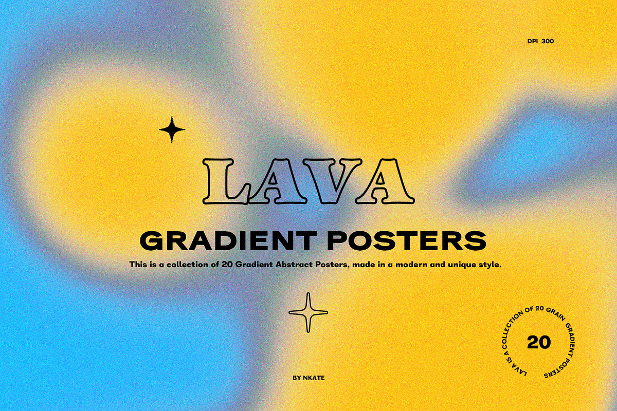 LAVA Gradient Posters, a Texture Graphic by nkate (Photo 1 of 17)