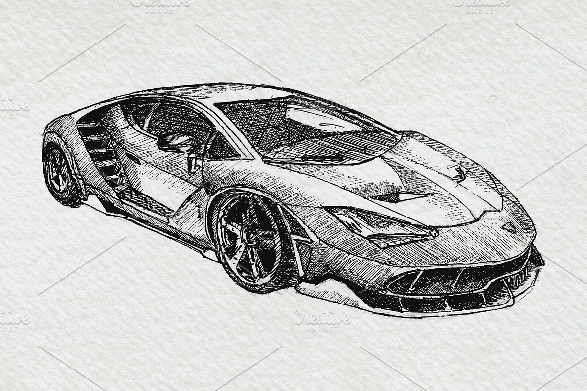 Supercars Sports Car Clipart Pack, a Sport Illustration by Doggy Days (Photo 5 of 8)