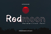Redmoon - Handwritten Font, a Script Font by Krakenbox Studio (Thumbnail 1 of 13)