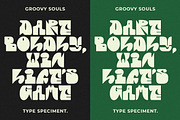 Groovy Souls - Retro Display Font, a Font by GroovyFontCo (Thumbnail 5 of 7)