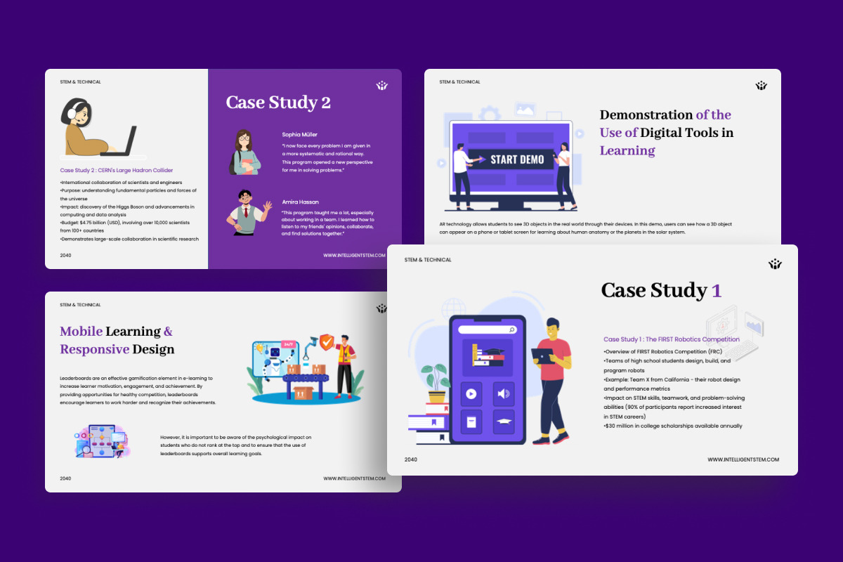 STEM & Technical E-Learning Presenta, a Presentation Template by twinstd (Photo 4 of 5)