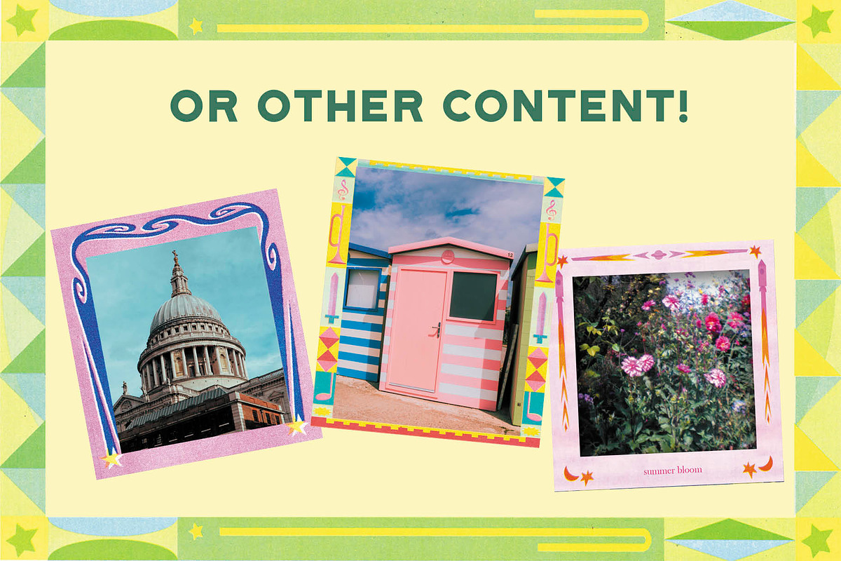 Riso print colorful photo frame set, a Decorative Illustration by studiomisprint (Photo 7 of 7)