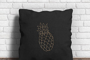 Pineapple Clipart Digital art, a Graphic by ConfettiBears (Thumbnail 3 of 5)