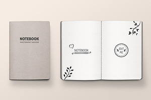 Stitched Notebook Mockup