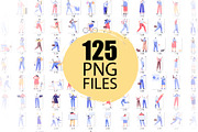 Big Vector set of people characters, a Person Illustration by Vector_Art (Thumbnail 2 of 25)