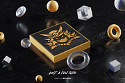 3D Style Mockup, a Merchandise Mockup by WudelMbois Studio (Thumbnail 2 of 3)