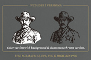 Vintage Western Sheriff Illustration, a Person Illustration by lettett (Thumbnail 2 of 3)