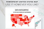 Editable USA Map PowerPoint Template, a Presentation Template by Bdemm Studio (Thumbnail 6 of 6)