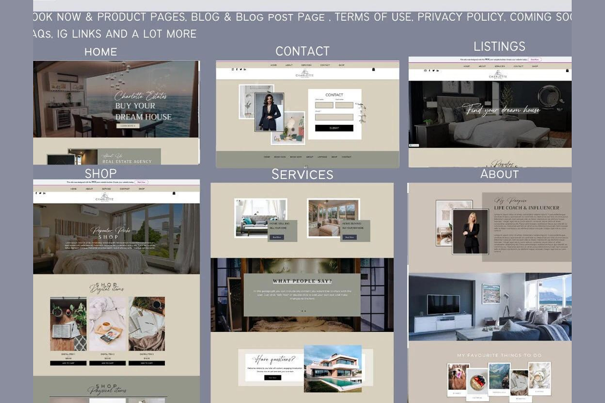Wix real estate website, a Wix Template by Climbwithelevator (Photo 6 of 9)