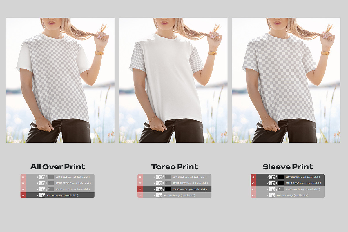 5 Mockup T-Shirt on a Woman, a Shirt Mockup by Grow Design Craft Studio (Photo 5 of 7)