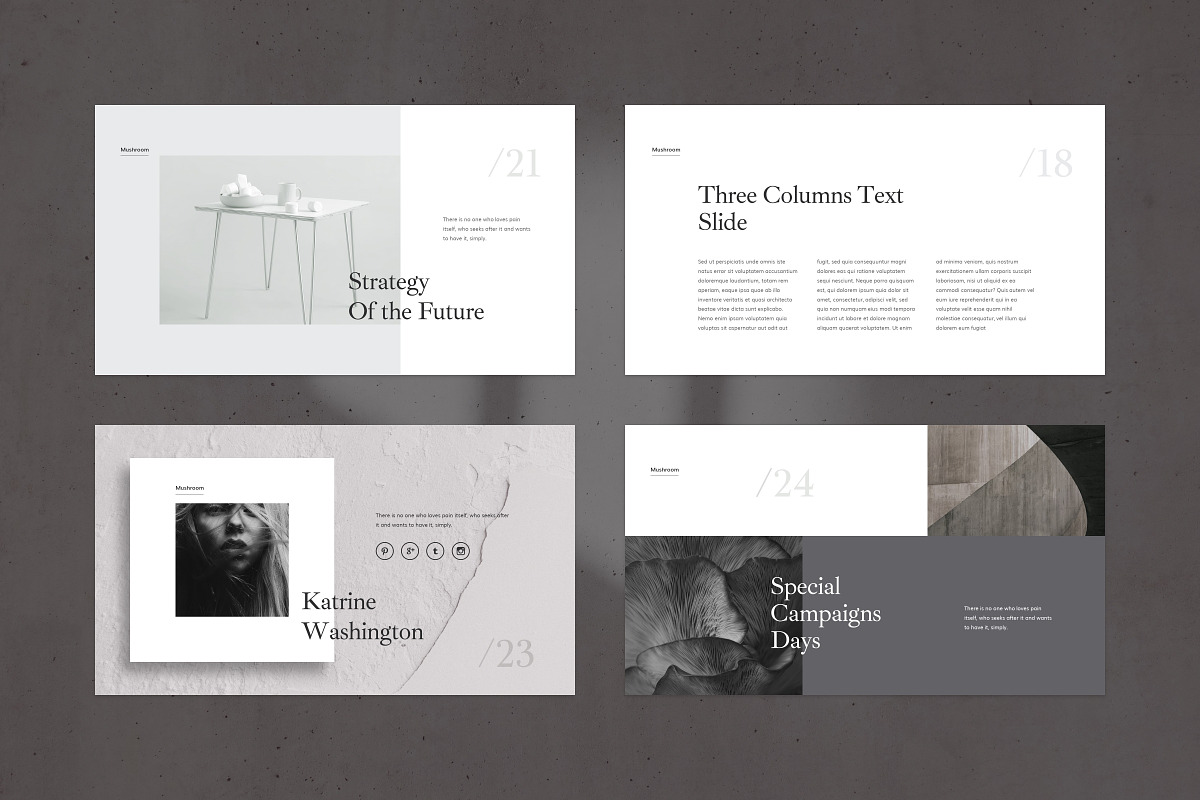 Mushroom PowerPoint Presentation, a Presentation Template by Goashape Studio (Photo 7 of 19)
