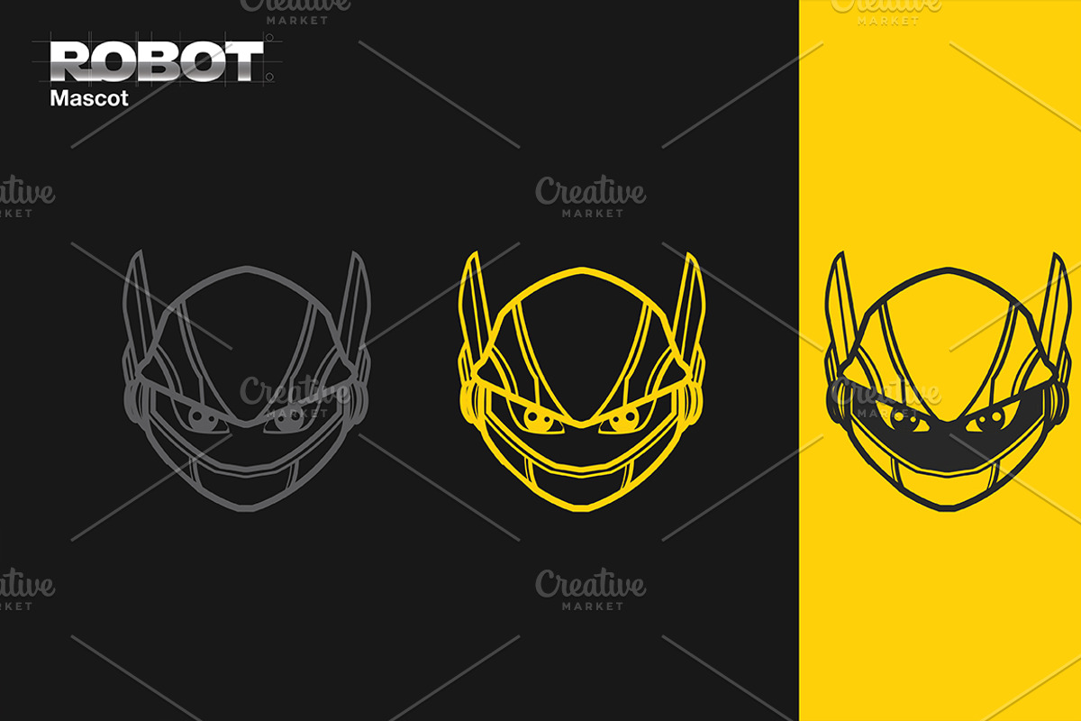 Robot Mascot, an Illustration by Diditpranata (Photo 3 of 4)