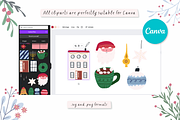 Winter city creator - vector + Canva, a Seasonal Illustration by Valerie (Thumbnail 10 of 16)
