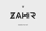 Zahir Font | Etnic Display Font, a Sans Serif Font by WhymoreArt (Thumbnail 1 of 10)