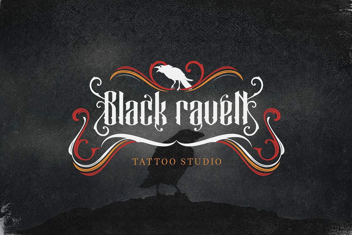 Black Cameo - With Bonus Ornaments, a Blackletter Font by creativemedialab (Photo 2 of 8)