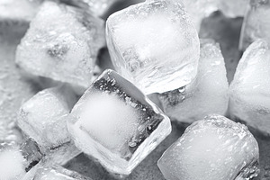 Transparent ice cubes with frost on, a Food & Drink Photo by MistyDay