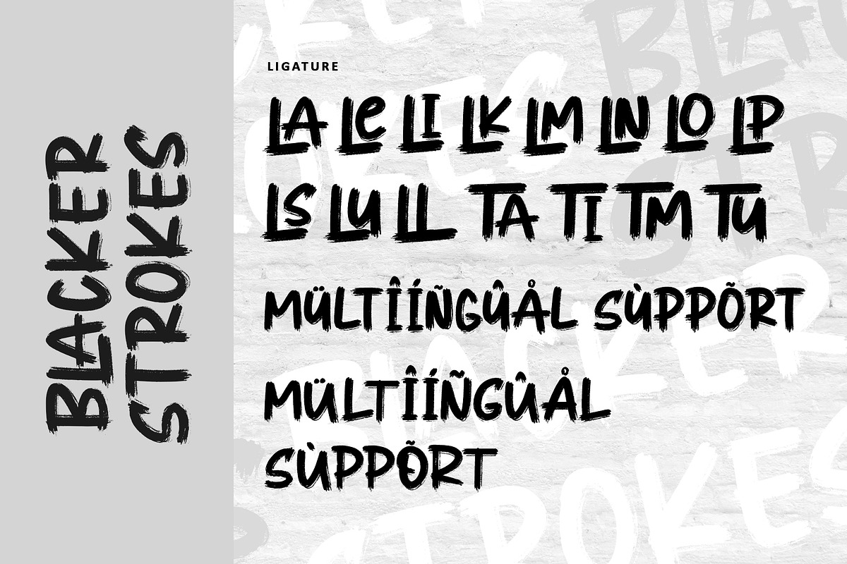 Blacker Strokes, a Handwritten Font by Letterara (Photo 10 of 12)
