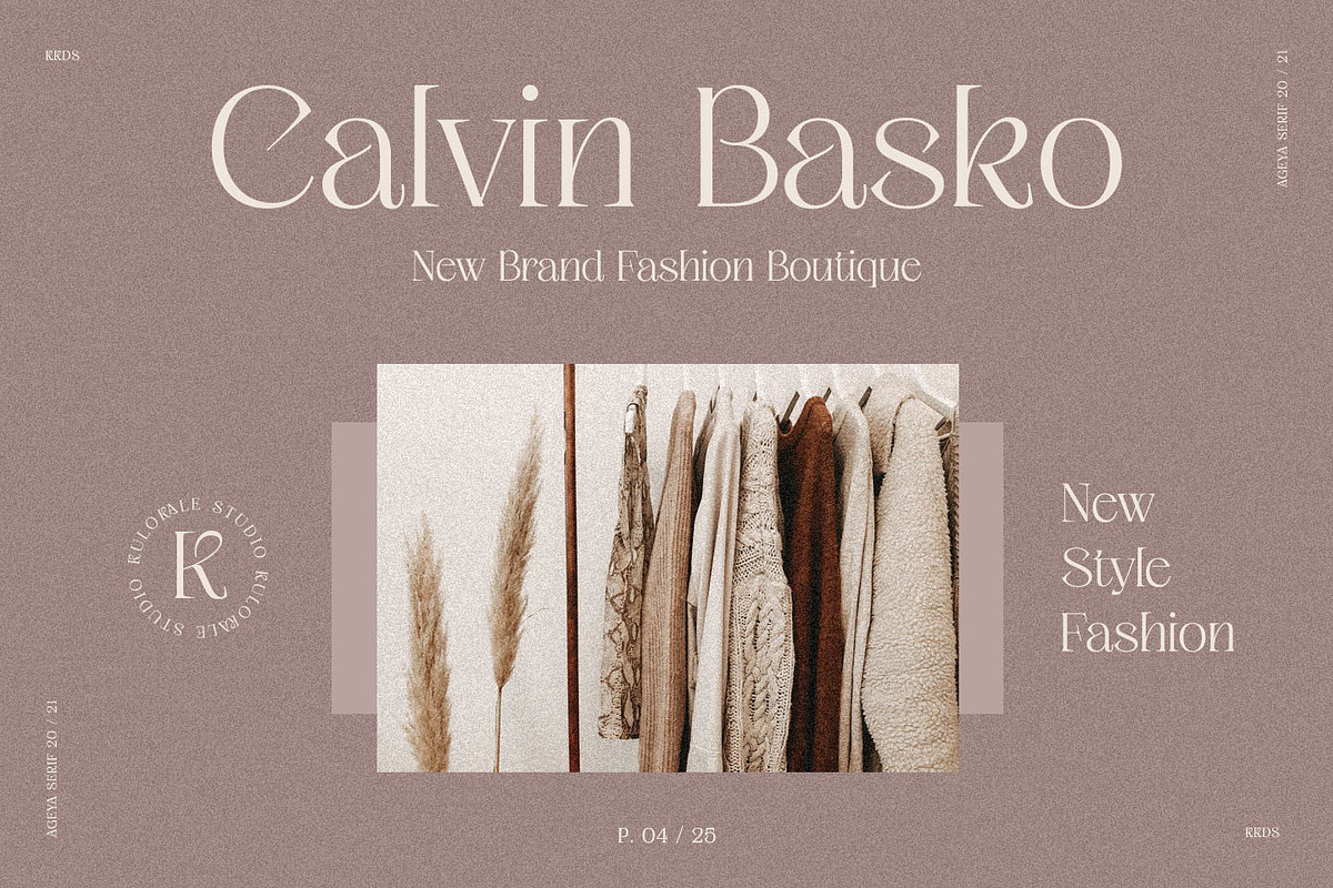 Ageya - Modern Elegant Serif Font, a Serif Font by Kulokale (Photo 10 of 12)