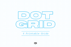 Dot Grid Paper- Printable Template, a Pattern Graphic by Cribb Co.