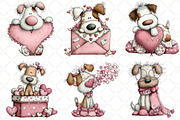 Whimsical Dog Valentines Day Clipart, an Illustration by Black Bird Studio (Thumbnail 5 of 6)