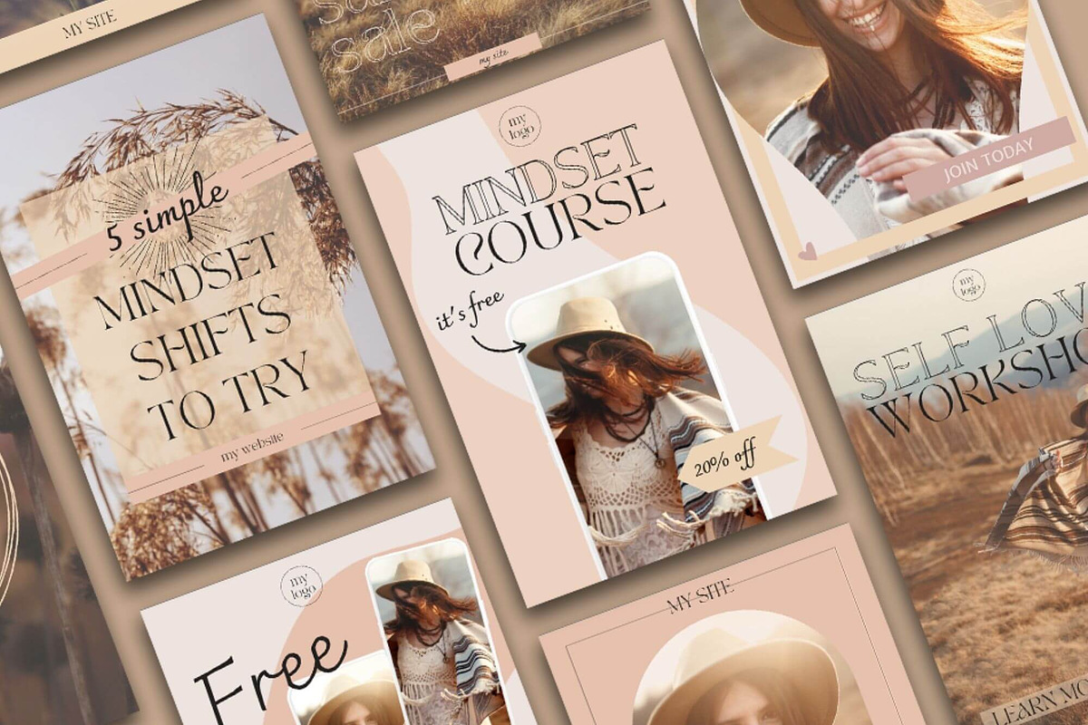 Coaching Canva Pinterest Templates, a Social Media Template by Made by Melody (Photo 8 of 8)