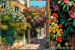 Sunny European Floral, a Decorative Illustration by yahu88studio