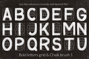 Procreate letter builder chalk brush, a Brush Add-On by Let's Art (Thumbnail 6 of 11)