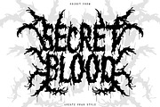 Death angel - Death metal font style, a Blackletter Font by NuType (Thumbnail 2 of 9)