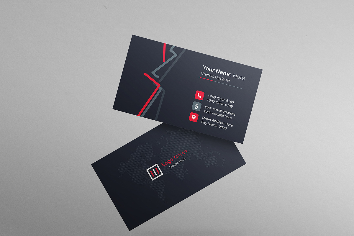 Business Card Design Template, a Business Card Template by mijli (Photo 6 of 12)