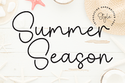 Summer Season | Script Font, a Handwritten Font by Scratchones (Thumbnail 1 of 8)
