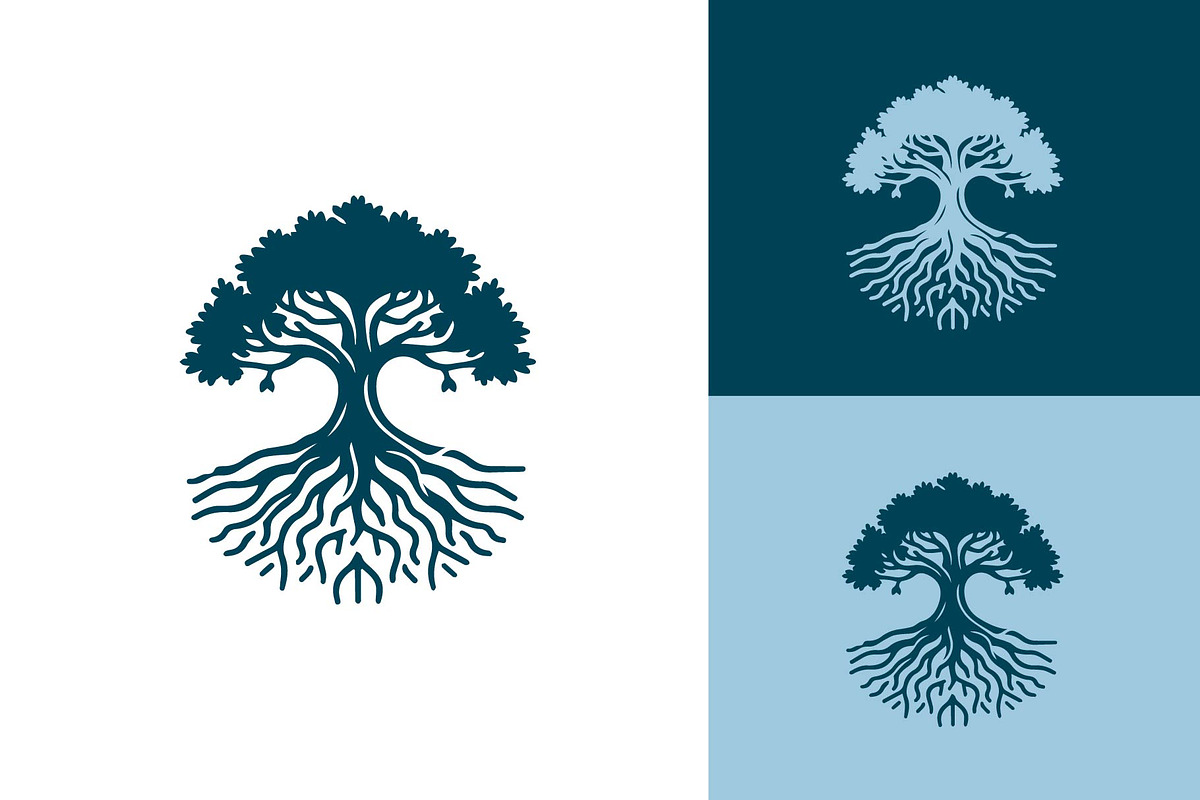 oak tree maple banyan logo design, a Branding & Logo Template by funpixel