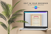 Canva Certificate Template, a Stationery Template by DesignDevisers (Thumbnail 7 of 9)