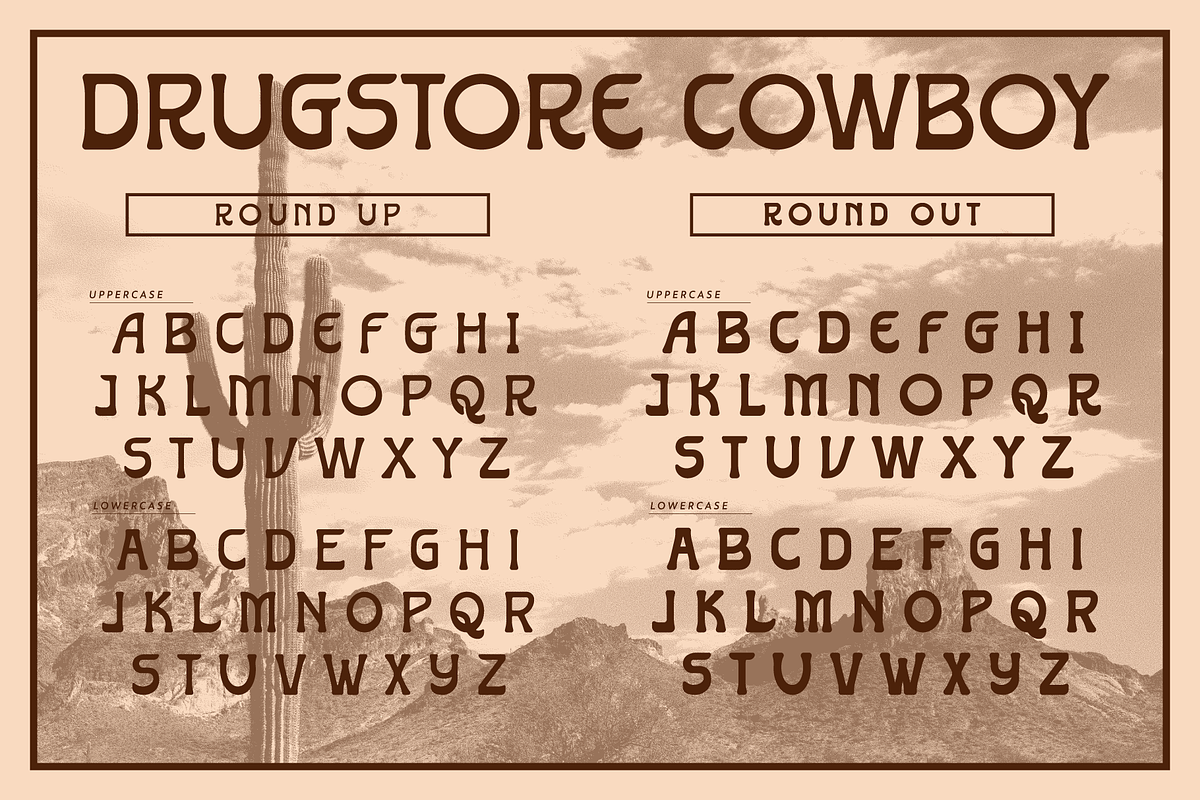 Drugstore Cowboy Font Family, a Font by Brethrendesignco (Photo 3 of 6)