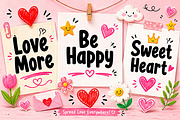 Love Doodle, a Handwritten Font by Wow Magic (Thumbnail 4 of 6)