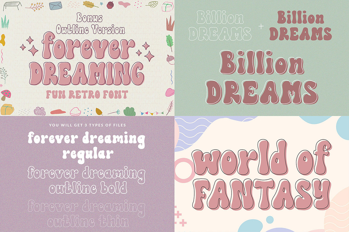 Vintage Retro Font Bundle, a Font by Subectype Studio (Photo 7 of 8)