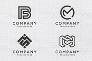 Set of monogram logo design. PART 4, a Branding & Logo Template by BARONSTD (Thumbnail 5 of 5)