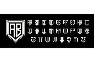 Shield Two Letters Monogram Kit